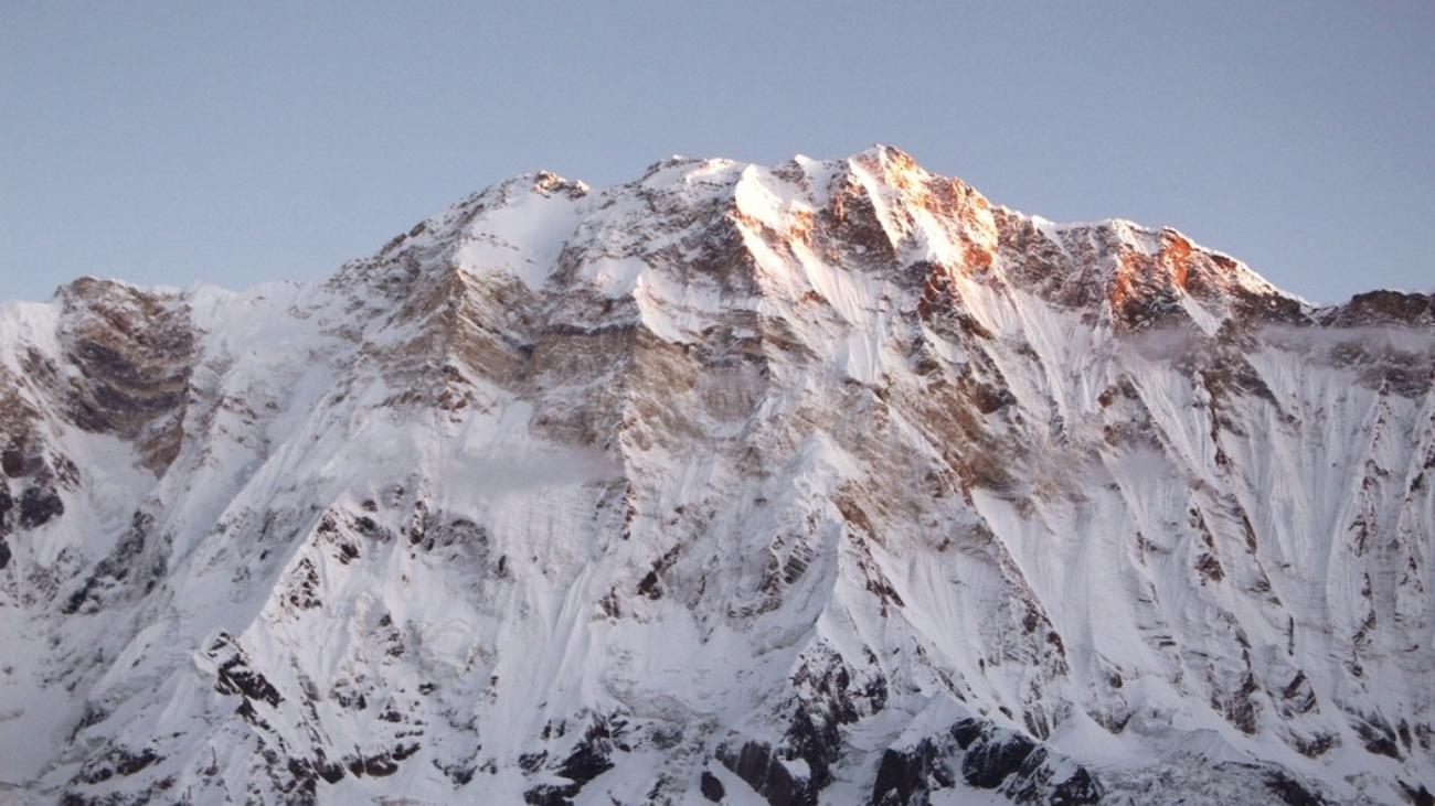Vista dell'Annapurna I dal Campo Base