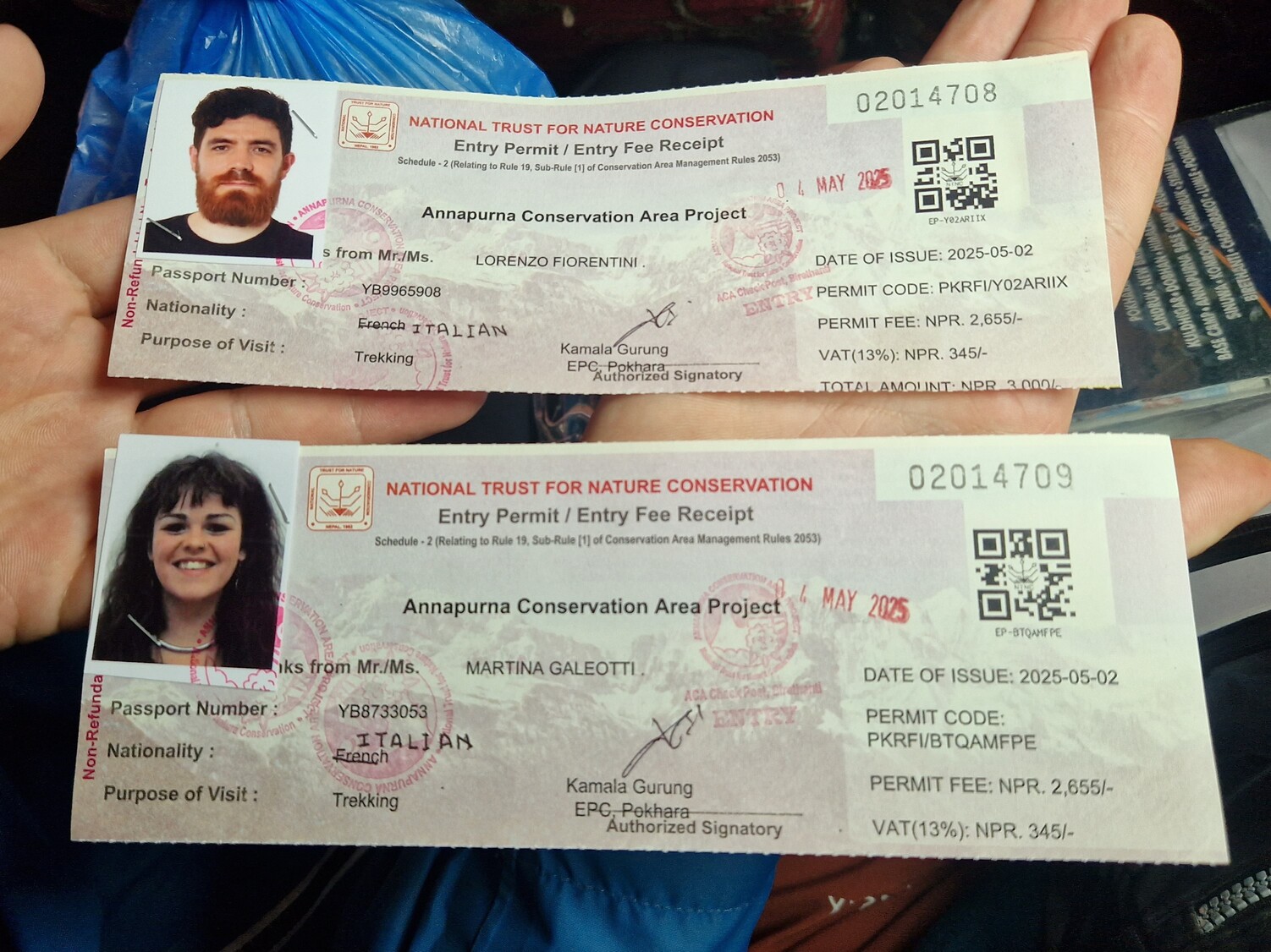 Permessi ACAP per il trekking al Campo Base dell'Annapurna